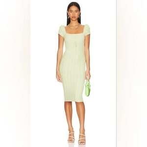 New LPA Revolve Coco Dress Lime